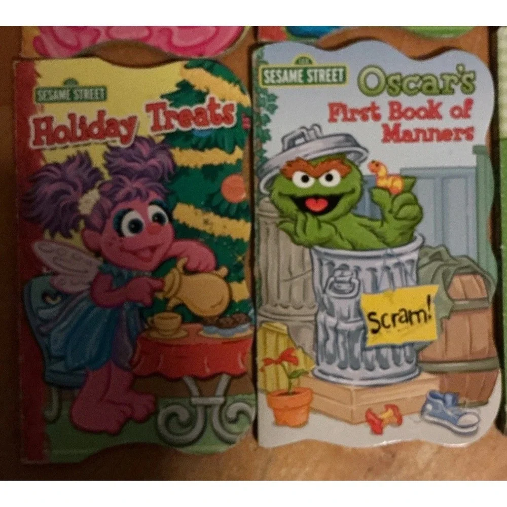 Bendon SESAME STREET Shaped Board Books Lot of 8 Beginnings & First Books 2000's